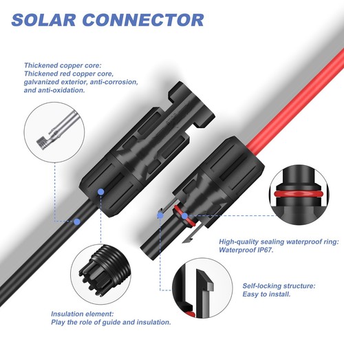 1pair solar panel extension - solar,