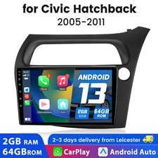2+64G For 2005-2011 Honda Civic Hatchback Car Stereo Radio GPS Carplay NAVI WIFI