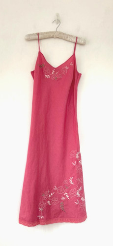 100 linen dress pink - 100%,