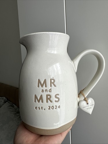 Mrs stoneware jug - stoneware,