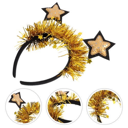 Golden star headband kids - star,