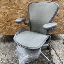 Herman Miller Satin Aeron Chair Size B 