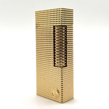 Luxury Gold  Metal  Heavy  Cigar Lighter  Petrol With Side Roller