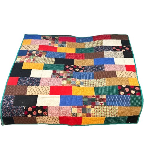Handmade patchwork quilt - patchwork,