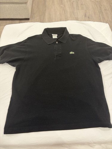 Lacoste black polo - black, men's