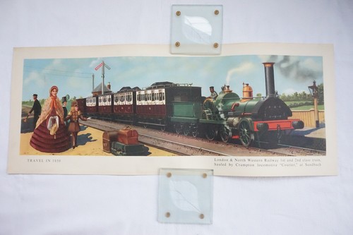 Railway carriage print poster - print,