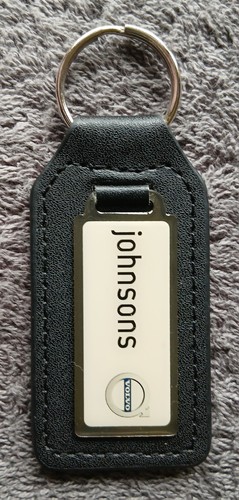 Volvo keyring leather - volvo, black