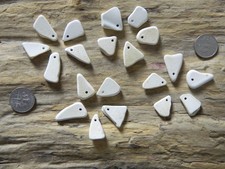 20 Drilled Sea pottery pieces