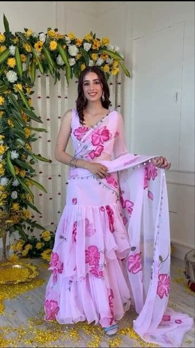 Premium georgette with - georgette,