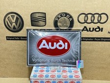 Audi Oval Logo Tin Sign