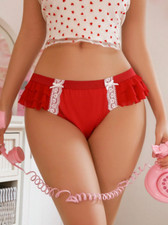 Women's Satin Red Sexy Cute