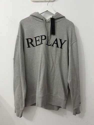 Replay men grey logo cotton - men's,
