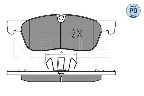 Original meyle brake pad set - pad,