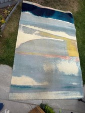 West Elm Sun-Kissed Landscape Rug 5x8ft Abstract Watercolour