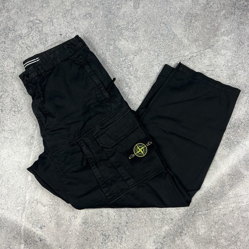 Stone island black loose fit - island,