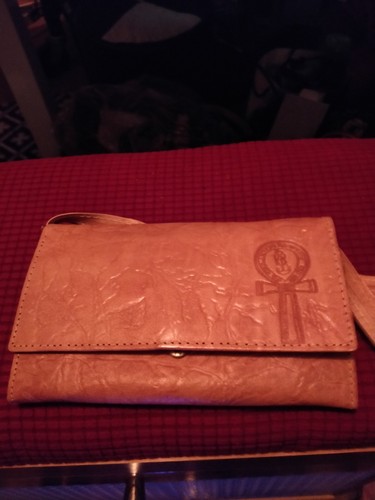 Egyptian camel leather handbag