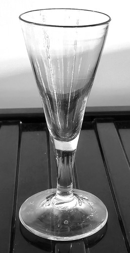 Antique georgian glass tall - antique,