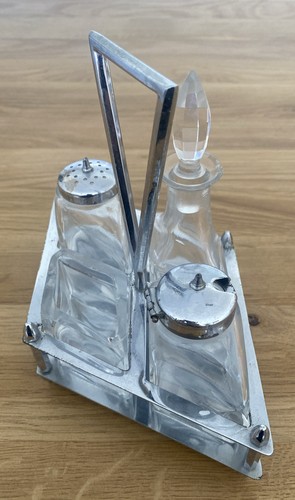 Art deco condiment caddy - art,