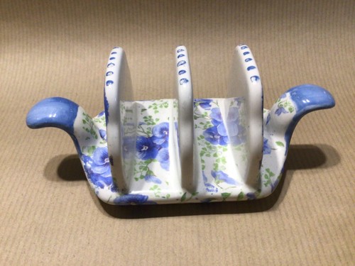 Shelley blue pansy chintz - shelley,