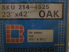 WINDOW  BLINDS OAK  23" X 42"