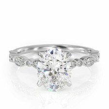 3Ct Oval Cut Simulated Diamond