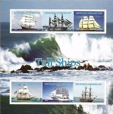 Tall ships sea vessels boats 2016 MNH stamp sheetlet