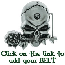Belt Buckle Biker pewter style