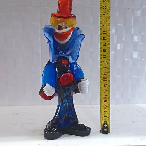 Murano style glass clown - murano,