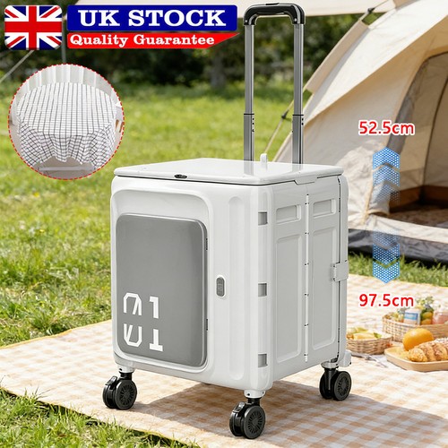 Folding storage box trolley - storage,