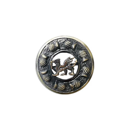 Tartan fly plaid brooch - -, kilt