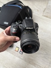 Nikon D3300 DSLR Camera 24.2MP AF-P DX 18-55 VR Lens Black Shutter Count 6966