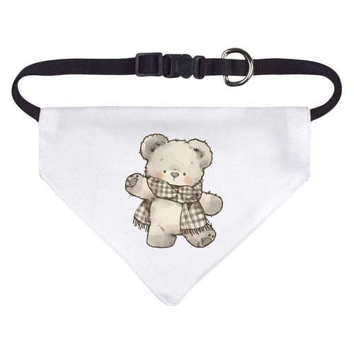 Teddy bear wearing scarf dog - 'teddy,