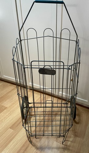 Vintage folding shopping cart - folding,