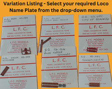 YOU CHOOSE: LFC 4mm/OO Gauge