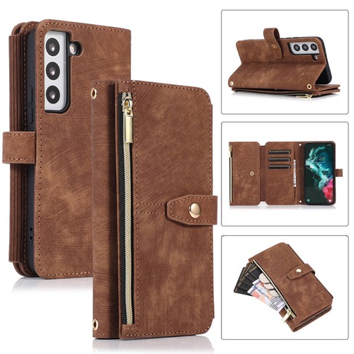 Leather zip wallet phone case - zip,