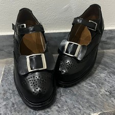 New Black Leather Buckel