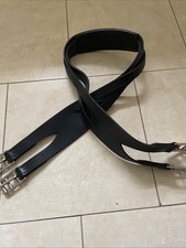 44” Black English Leather