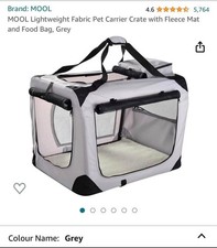 Portable Medium-Size Dog/Cat Carrier Box Pet Transporter Cage for Travel