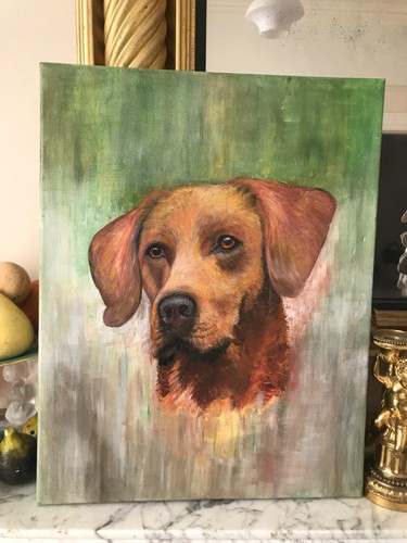 Vintage oil painting - oil,