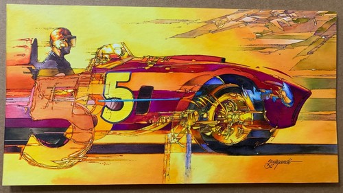 Original artwork 1956 ferrari - original,