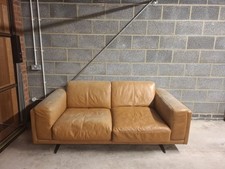 Faded DfS HACKNEY 3 SEATER LEATHER SOFA BROWN Still Available Instore at £1979.
