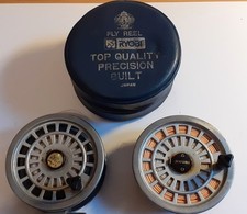 RYOBI 455 FLY FISHING REEL WITH SPARE SPOOL AND CASE