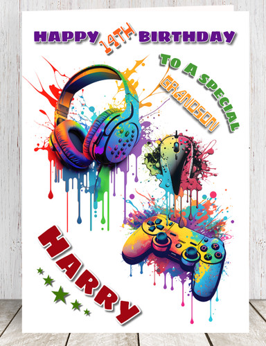 Personalised birthday card - personalised,