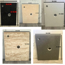 Solid Stone Worktop Kitchen Bathroom Pre Drilled 51.5cm x 39.5cm Brand New A*