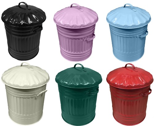 Midi 45litre metal bin mini - metal,