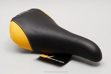 Selle SMP Cordura Reinforced NOS Saddle - Black / Yellow Classic 1990s Seat
