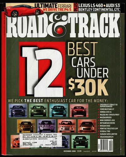 December 2006 road - &, track