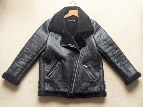 Zara woman black faux - zara,