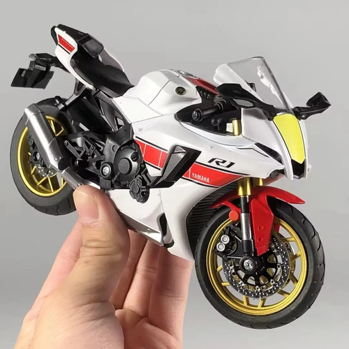 Yamaha yzf r1m white - 1:12, yzf-r1m