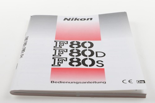 Nikon f80 f80d f80s manual - f80,